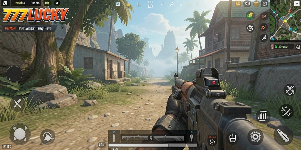 Screenshot menampilkan aksi seru dalam gameplay TPS 777LUCKY.