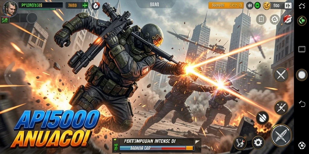 Tampilan menarik dari gameplay seru API5000.