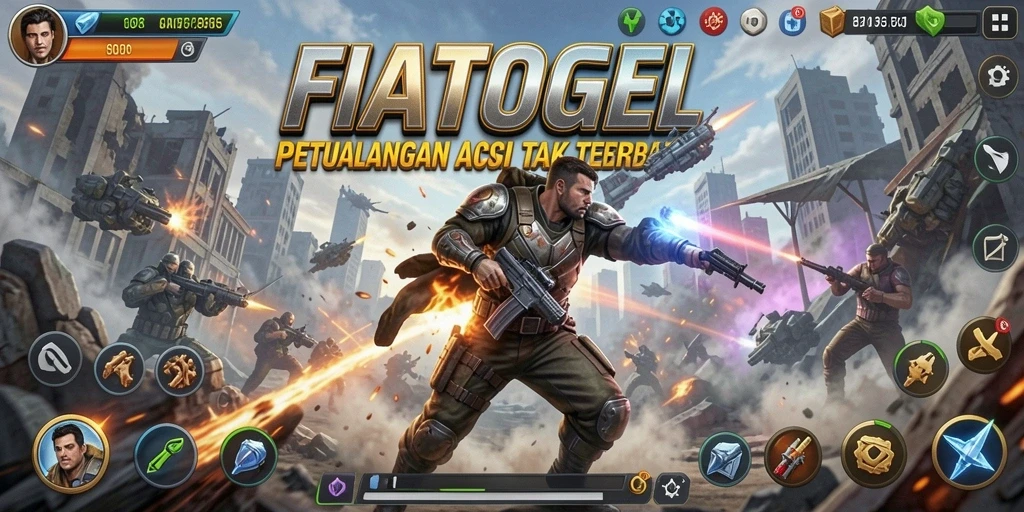Tangkapan layar menampilkan aksi seru dari gameplay FIATOGEL.