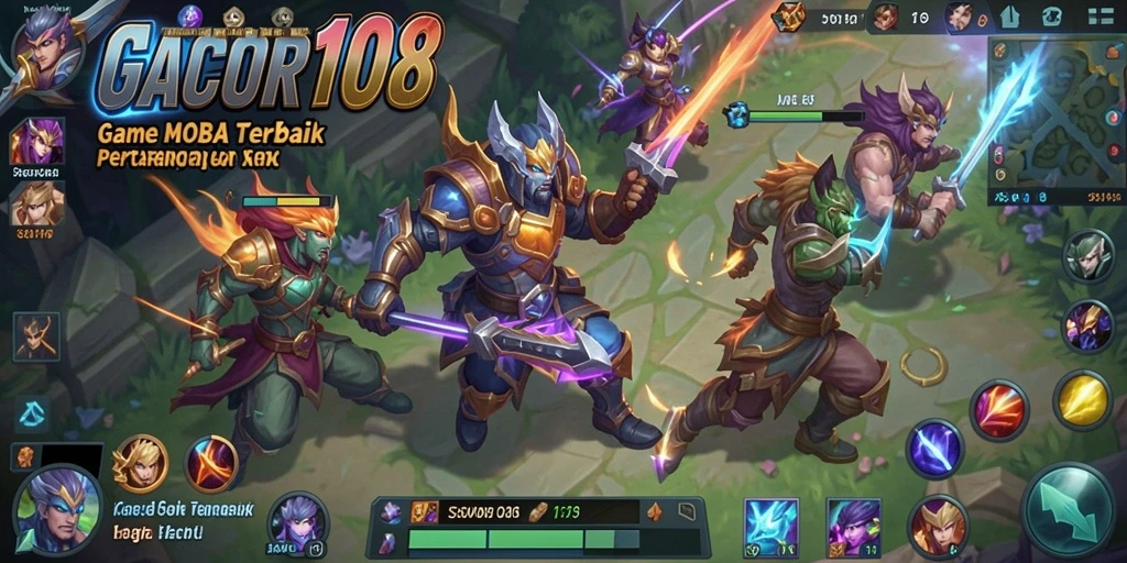 Tampilan gameplay seru dalam GACOR108 dengan pertarungan strategis.