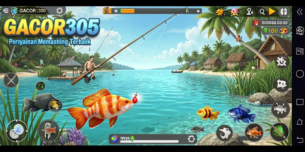 Tampilan menarik dari gameplay GACOR305 yang menampilkan pengalaman memancing.