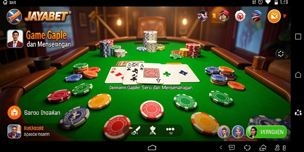 Gameplay seru JAYABET dalam permainan Gaple yang menarik.