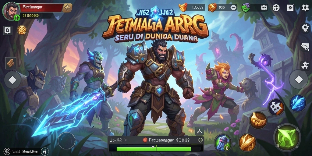Screenshot gameplay JJ62 menampilkan aksi cepat dan grafis mendetail.