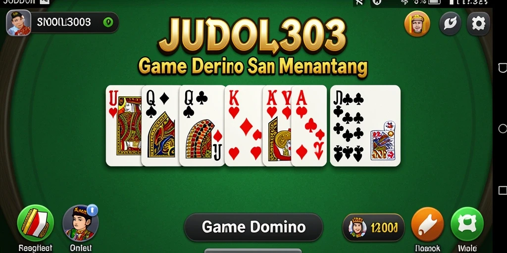 Tampilan menarik dari gameplay Domino JUDOL303.