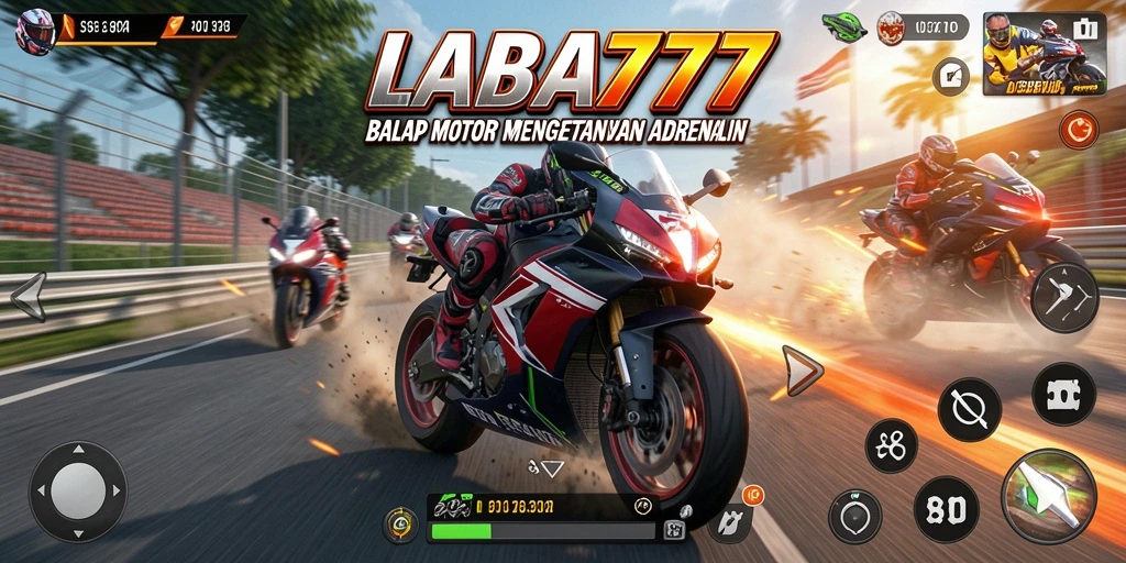 Tampilan gameplay LABA777 yang mendebarkan saat balapan.