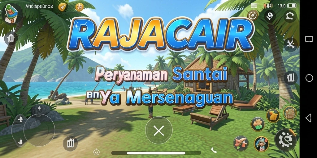 Tampilan gameplay yang menarik dan penuh warna dari RAJACAIR.