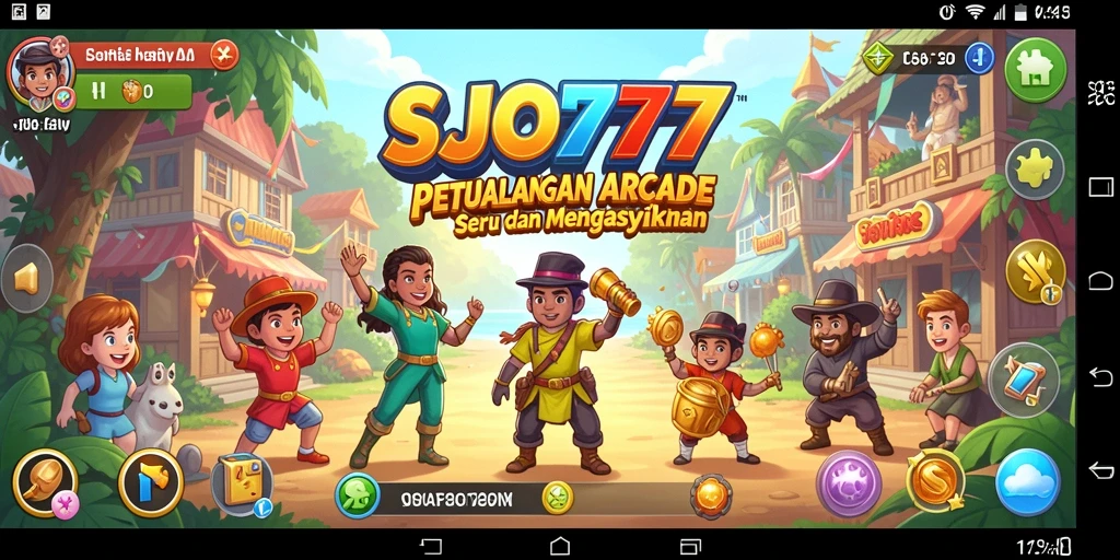 Screenshot menampilkan gameplay seru dari SJO777 di dunia arcade.
