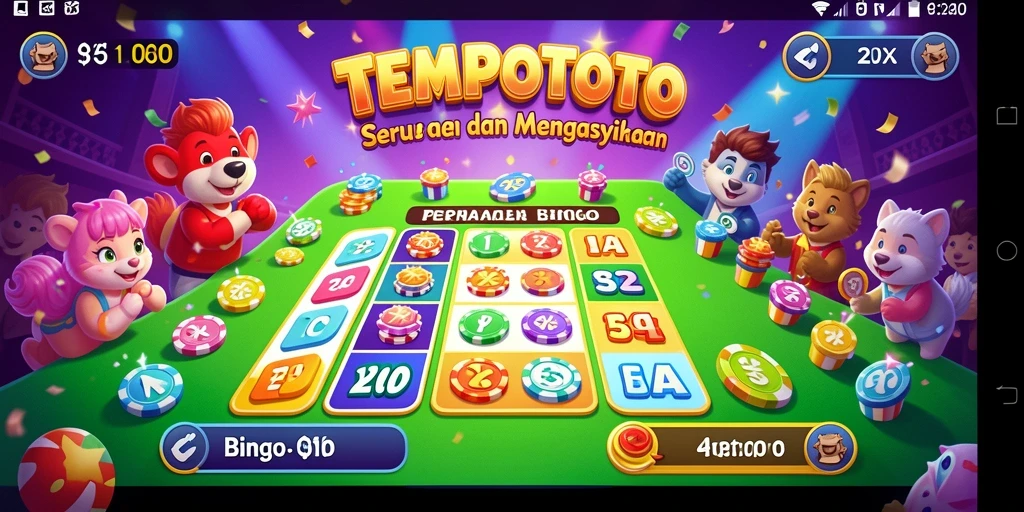 Tampilan gameplay seru dari permainan Bingo TEMPOTOTO.